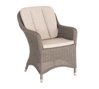 Alexander Rose Hazelmere Grey Weave Garden Dining Armchair