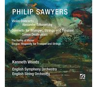 Woods/English Symph Orc - Philip Sawyers: Violin Concerto, Concerto for Trumpet, Strings and Timpani, The Valley of Vision, Elegiac Rhapsody for T