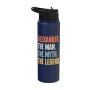Alexander The Best, Man Myth Legend, Funny Best Name Alex Stainless Steel Insulated Water Bottle