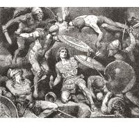 Alexander the Great at the Battle of Granicus May 334 BC. In this battle Alexander was stunned from a blow to the head and in danger of losing his life. He was saved by Cleitus the Black. Cleitus was