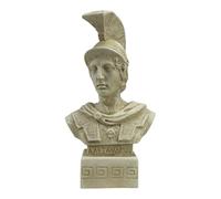 Alexander The Great Bust - Macedonian King Sculpture | Handmade Hard Plaster Statue | 8.25 in | Classical Greek Décor