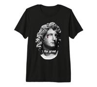 Alexander the Great King Statue Bust Bloody Teardrop Premium T-Shirt