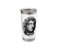 Alexander the Great King Statue Bust Bloody Teardrop Stainless Steel Insulated Tumbler