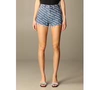 ALEXANDER WANG denim shorts with all over logo - Size: 26 - female