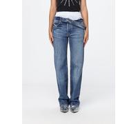 ALEXANDER WANG High-Waisted Straight Jeans with Asymmetric Design - Size: 25 - female