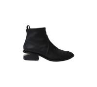 Alexander Wang Preloved Kori Cutout Ankle Boots In Black Leather Black