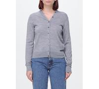 ALEXANDER WANG V-Neck Wool Cardigan with Contrast Logo for Women - Size: M - female