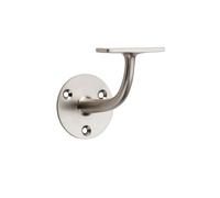 Alexander & Wilks Architectural Handrail Bracket 80mm - Satin Nickel