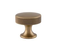Alexander & Wilks Berlin Cupboard Knob - Antique Brass - 38mm