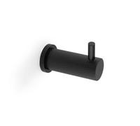 Alexander & Wilks Brunel Knurled Coat Hook - Black