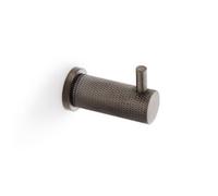 Alexander & Wilks Brunel Knurled Coat Hook - Dark Bronze Pvd
