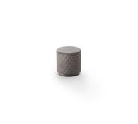 Alexander & Wilks Brunel Knurled Cylinder Cupboard Knob - Dark Bronze Pvd - 20mm