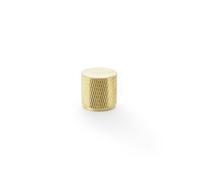Alexander & Wilks Brunel Knurled Cylinder Cupboard Knob - Satin Brass Pvd - 20mm