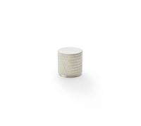 Alexander & Wilks Brunel Knurled Cylinder Cupboard Knob - Satin Nickel - 20mm