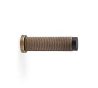 Alexander & Wilks Brunel Knurled Door Stop - Antique Brass