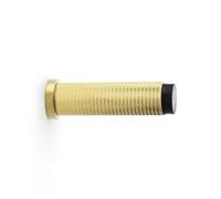 Alexander & Wilks Brunel Knurled Door Stop - Satin Brass Pvd