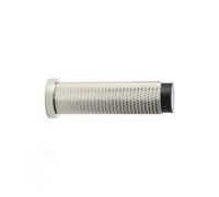 Alexander & Wilks Brunel KNURLED Door Stop, Skirting Wall Mounted, 75mm Projection (Polished Nickel PVD)