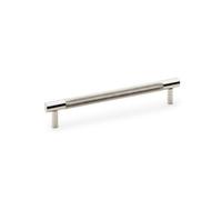 Alexander & Wilks Brunel Knurled T-Bar Cupboard Handle - Polished Nickel - Centres 160mm