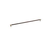 Alexander & Wilks Brunel Knurled T-Bar Cupboard Pull Handle, Antique Brass (448mm Centres)