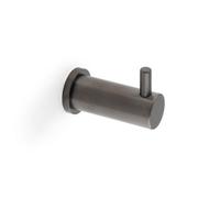Alexander & Wilks Brunel Plain Coat Hook On 25mm Rose - Dark Bronze Pvd