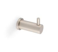Alexander & Wilks Brunel Plain Coat Hook On 25mm Rose - Satin Nickel