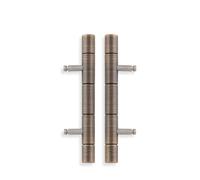 Alexander & Wilks Cabinet Brass Dummy Hinge 2.5 Inch 64mm, Pair (Antique Brass)