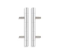Alexander & Wilks Cabinet Brass Dummy Hinge 2.5 Inch 64mm (Satin Chrome)