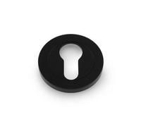 Alexander & Wilks Concealed Fix Escutcheon Euro Profile - Black