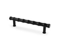 Alexander & Wilks Crispin Bamboo T-Bar Cupboard Pull Handle - 128mm Centres - Black