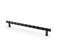 Alexander & Wilks Crispin Bamboo T-Bar Cupboard Pull Handle - 224mm Centres - Black