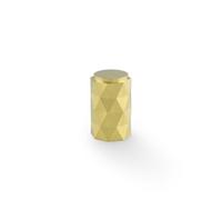 Alexander & Wilks Diamond Cut Cylinder Cabinet Knob - 30mm - Satin Brass Pvd