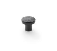 Alexander & Wilks Hanover Hammered Cupboard Knob - Black - 30mm