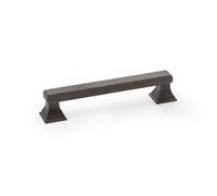 Alexander & Wilks Jesper Square Cabinet Pull Handle - Dark Bronze Pvd - Centres 128mm