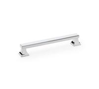 Alexander & Wilks Jesper Square Cabinet Pull Handle - Polished Chrome - Centres 160mm