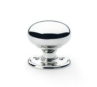 Alexander & Wilks Kershaw Door Knob - Polished Chrome - Knob 51mm
