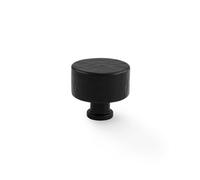 Alexander & Wilks Leila Hammered Cupboard Knob - Black - 35mm
