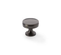 Alexander & Wilks Lynd Cupboard Knob - Dark Bronze - 32mm