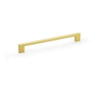 Alexander & Wilks Marco Cupboard Pull Handle - Satin Brass - 224mm