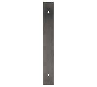 Alexander & Wilks Rectangular Cabinet Pull Backplate-Dark Bronze Pvd-168X22X3mm - 128mm C/c