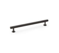 Alexander & Wilks Round T-Bar Cabinet Pull Handle - Dark Bronze - Centres 192mm