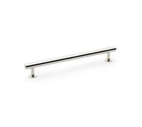 Alexander & Wilks Round T-Bar Cabinet Pull Handle - Polished Nickel - Centres 192mm