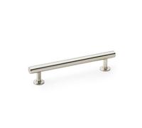 Alexander & Wilks Round T-Bar Cabinet Pull Handle - Satin Nickel - Centres 128mm