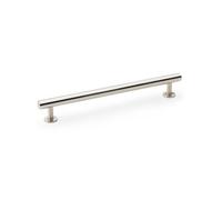 Alexander & Wilks Round T-Bar Cabinet Pull Handle - Satin Nickel - Centres 192mm