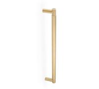Alexander & Wilks Spitfire Diamond Knurled Pull Handle - Centres 450mm - Satin Brass Pvd