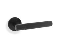 Alexander & Wilks Spitfire Reeded Lever On Round Rose - Black