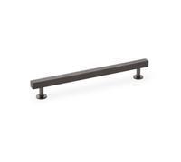 Alexander & Wilks Square T-Bar Cabinet Pull Handle - Dark Bronze - Centres 192mm