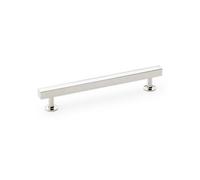 Alexander & Wilks Square T-Bar Cabinet Pull Handle - Polished Nickel - Centres 160mm