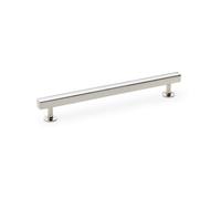 Alexander & Wilks Square T-Bar Cabinet Pull Handle - Polished Nickel - Centres 192mm