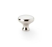 Alexander & Wilks Wade Round Cupboard Knob - Polished Nickel - 32mm
