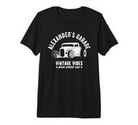 Alexander's Garage Hotrod Car Design for The Name Alexander Premium T-Shirt